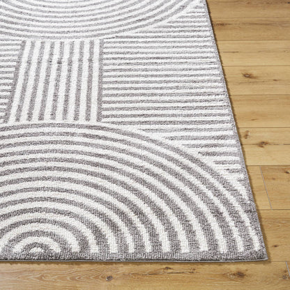 Marcela Modern Charcoal Washable Area Rug