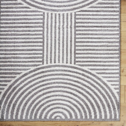 Marcela Modern Charcoal Washable Area Rug