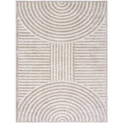 Marcela Modern Medium Gray Washable Area Rug