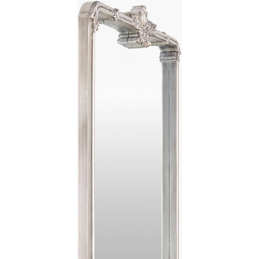 Shreena Traditional Silver Gray Wall Mirror