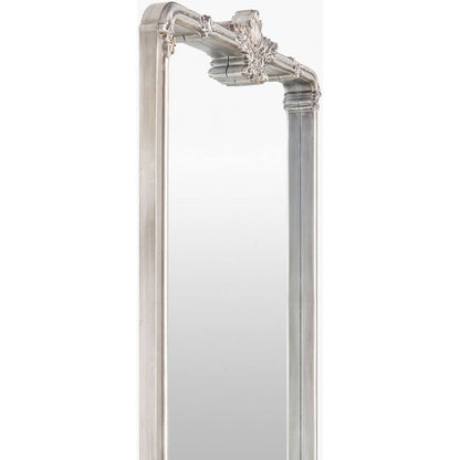 Shreena Traditional Silver Gray Wall Mirror