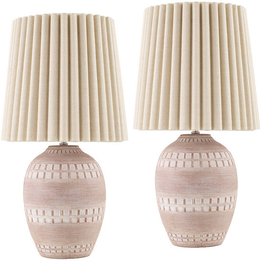 Jon Modern Blush Table Lamp