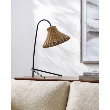 Liliana Rustic Black Table Lamp