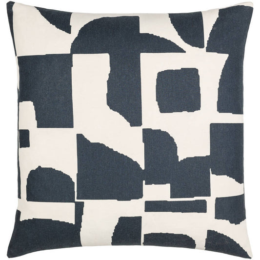 Chazz White/Black Pillow Cover