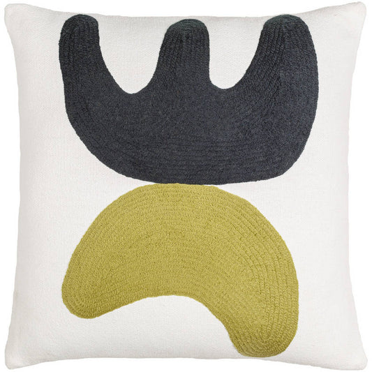 Toribio Black/Grass Green Pillow Cover