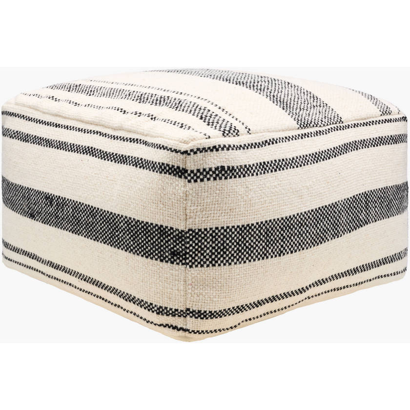 Nehemiah Cream/Black Pouf