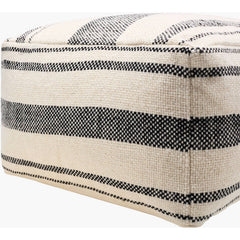 Nehemiah Cream/Black Pouf