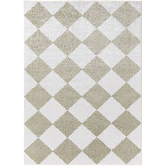 Senior Modern Dusty Sage Washable Area Rug