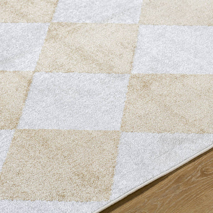 Senior Modern Saffron Washable Area Rug