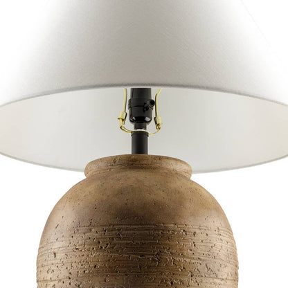 Herschell Traditional Brick/White Table Lamp