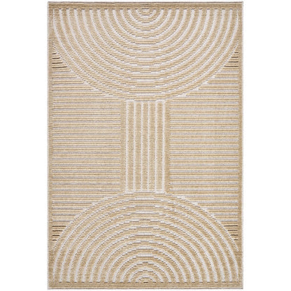 Carter Lake Modern Light Brown Washable Area Rug