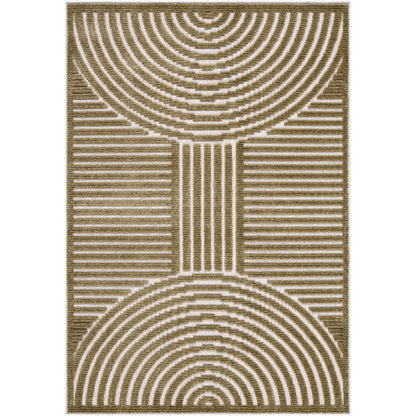 Carter Lake Modern Brown Washable Area Rug