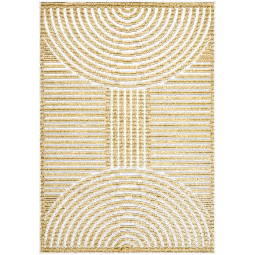 Carter Lake Modern Mustard Washable Area Rug