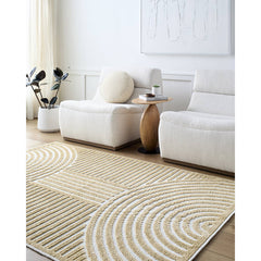 Carter Lake Modern Mustard Washable Area Rug