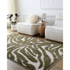 Cedar Vale Modern Brown Washable Area Rug