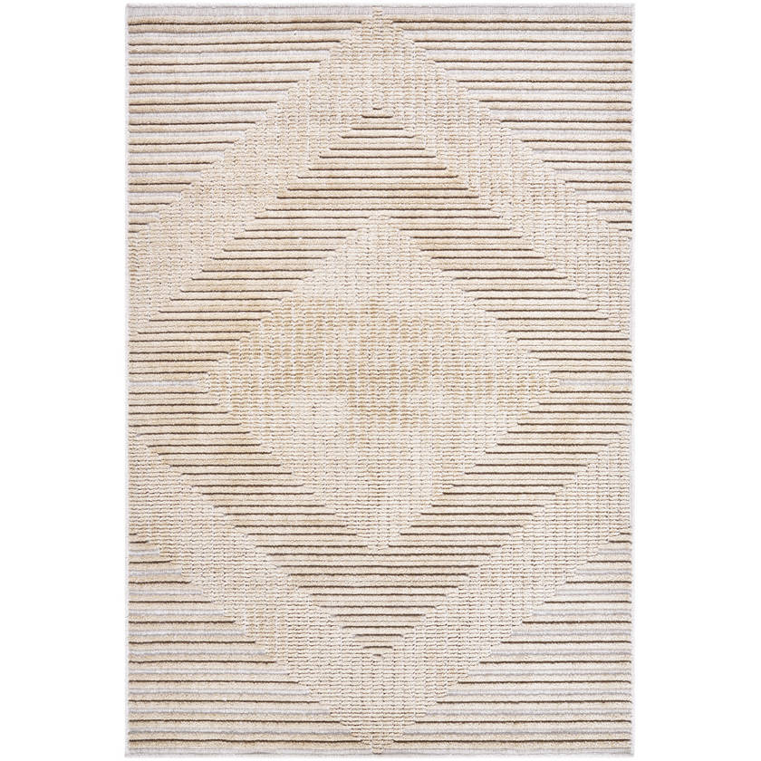 Carissa Modern Light Brown Washable Area Rug