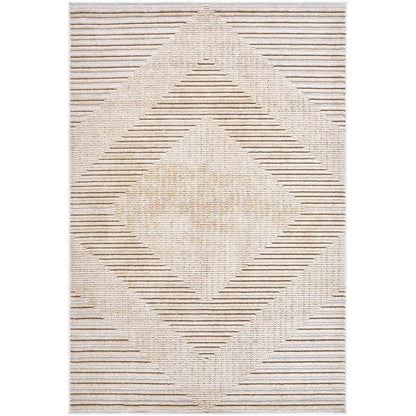 Carissa Modern Light Brown Washable Area Rug