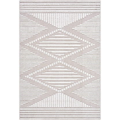 Rosamond Global Beige Washable Area Rug