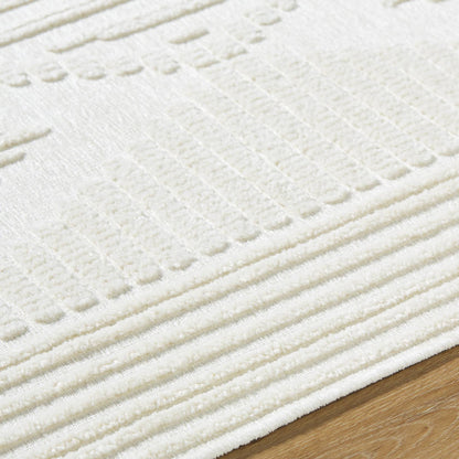 Rosamond Global Cream Washable Area Rug