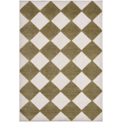 Luanne Modern Brown Washable Area Rug