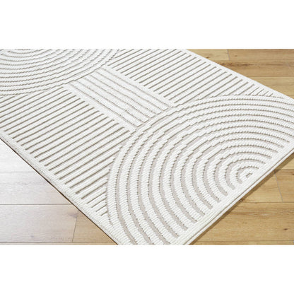 Carter Lake Modern Beige Washable Area Rug