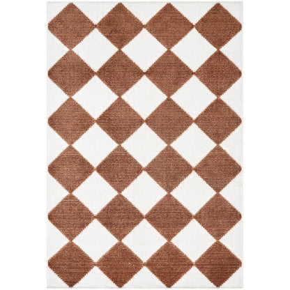 Luanne Modern Rust Washable Area Rug