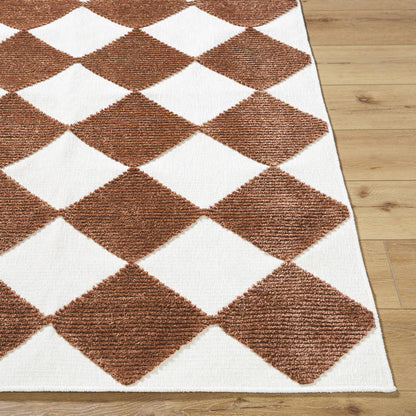 Luanne Modern Rust Washable Area Rug