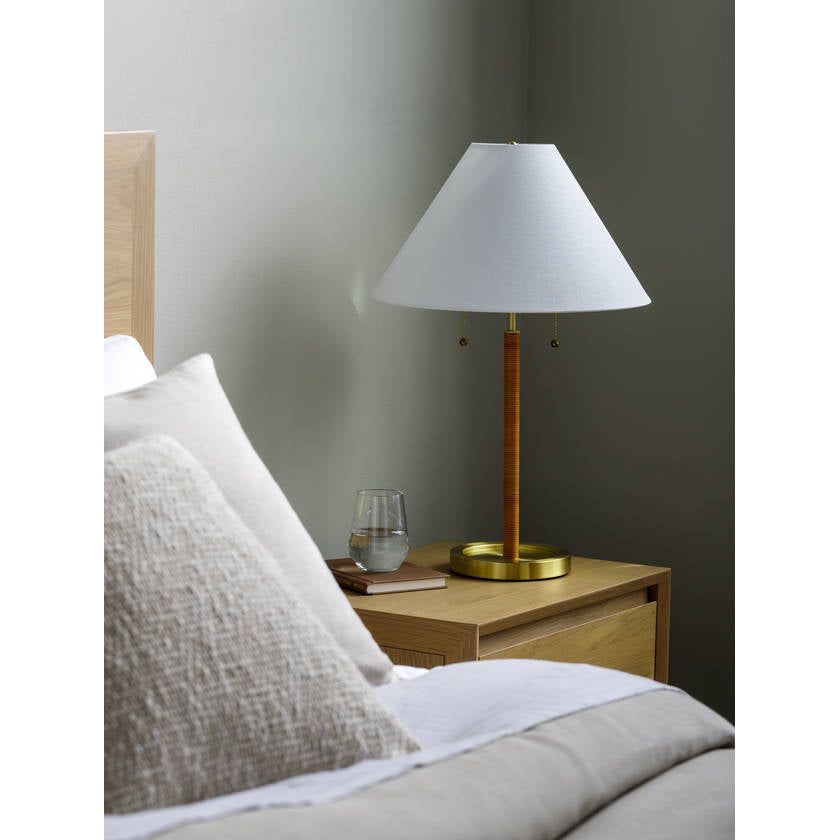 Zaina Modern Metallic - Brass Table Lamp