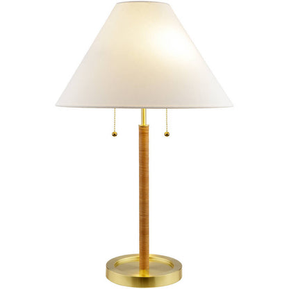 Zaina Modern Metallic - Brass Table Lamp