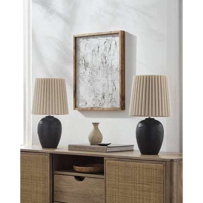 Register Modern Black Table Lamp