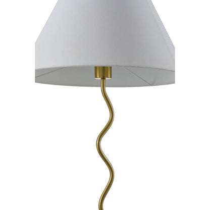 Raysean Modern Metallic - Brass Floor Lamp