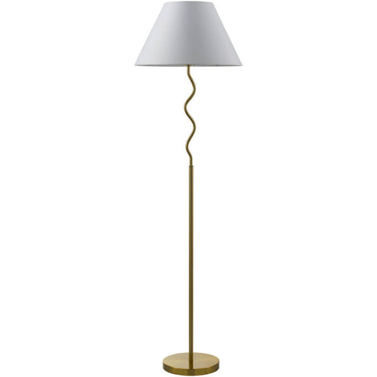 Raysean Modern Metallic - Brass Floor Lamp
