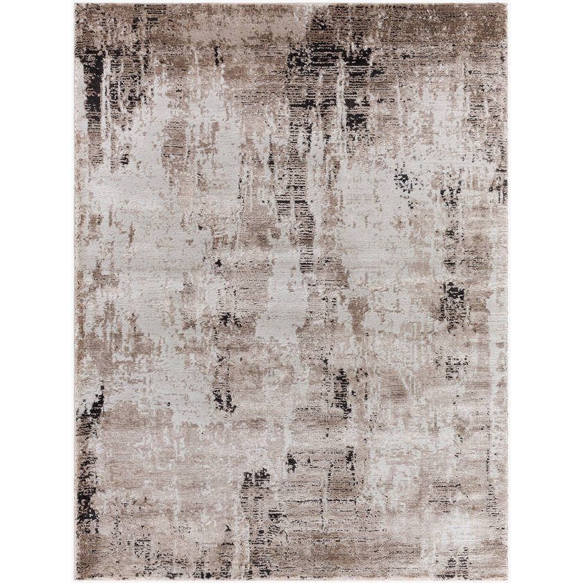 Tyjuan Modern Tan/Black Area Rug