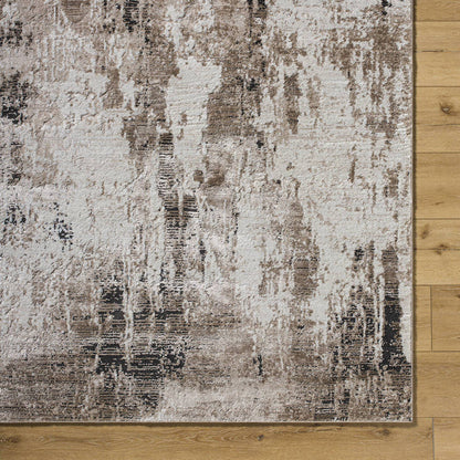 Tyjuan Modern Tan/Black Area Rug