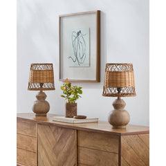 Marlanda Modern Dark Brown Table Lamp