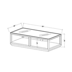 Noe Wheat Coffee Table