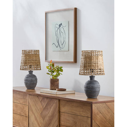 Michiko Modern Gray Table Lamp