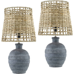 Michiko Modern Gray Table Lamp