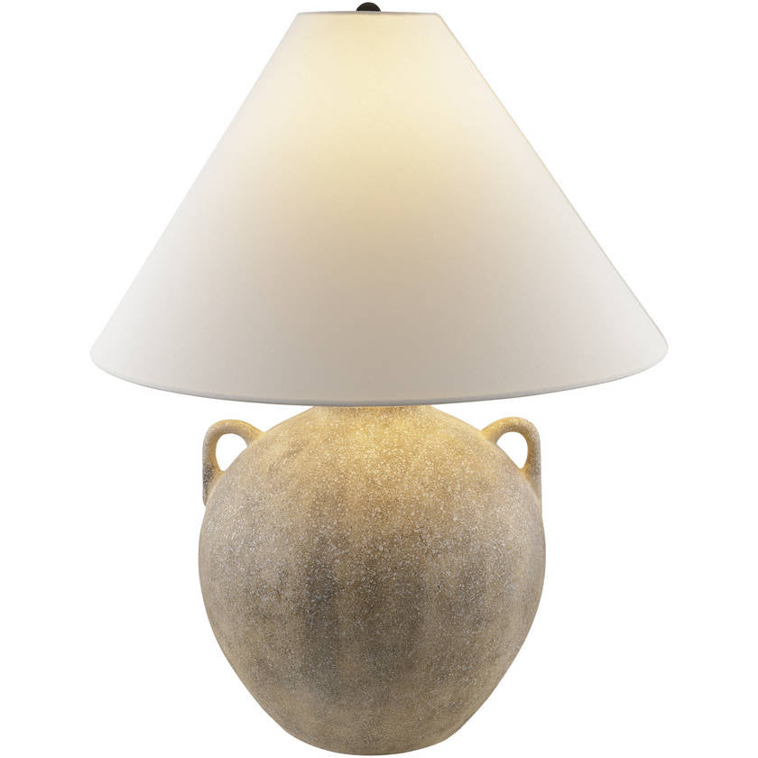 Laurence Traditional Gray/White Table Lamp