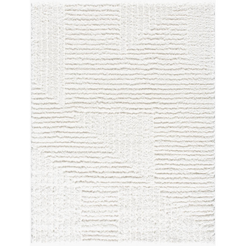 Jameal Modern White Area Rug