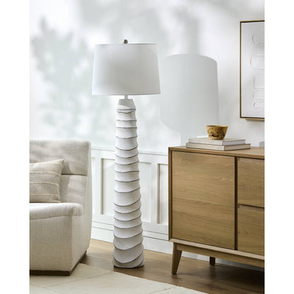 Averill Traditional White Floor Lamp
