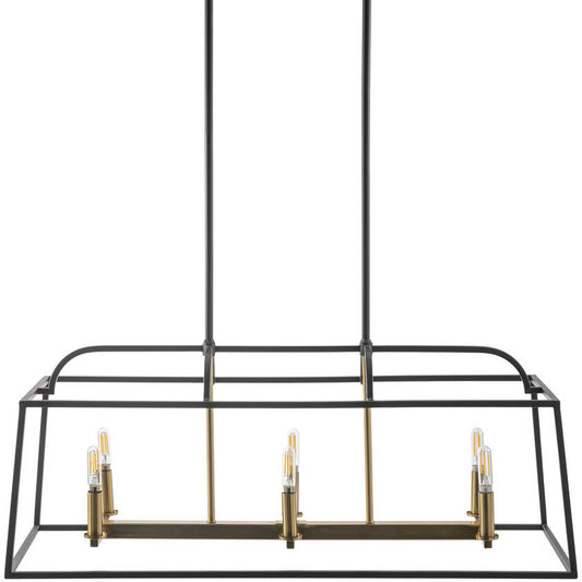 Laya Rustic Black Ceiling Lighting