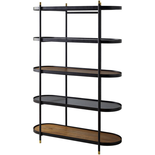 Jalyn Dark Brown Bookcase