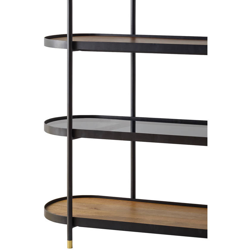 Jalyn Dark Brown Bookcase