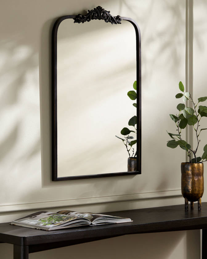 Danea Traditional Black Wall Mirror