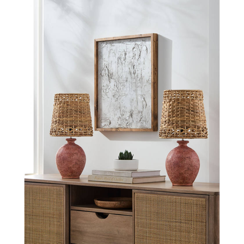 Shameeka Modern Blush Table Lamp