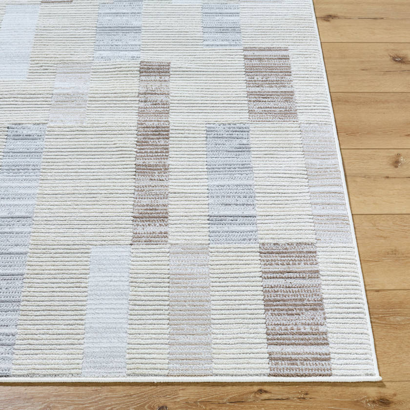 Mikal Modern Light Beige Area Rug