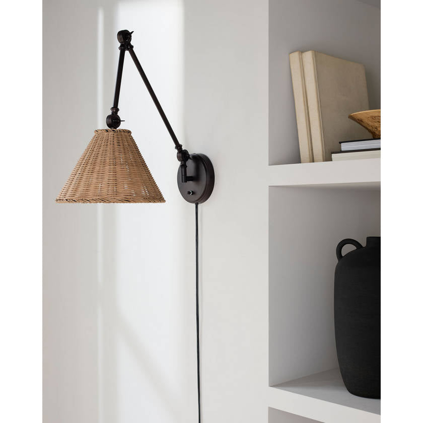 Chrisy Rustic Black Wall Sconces