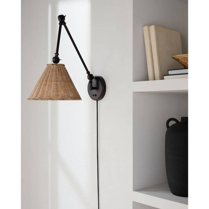 Chrisy Rustic Black Wall Sconces