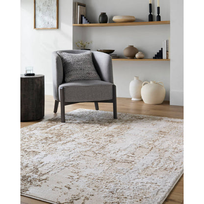 Elin Modern Tan/Cream Area Rug